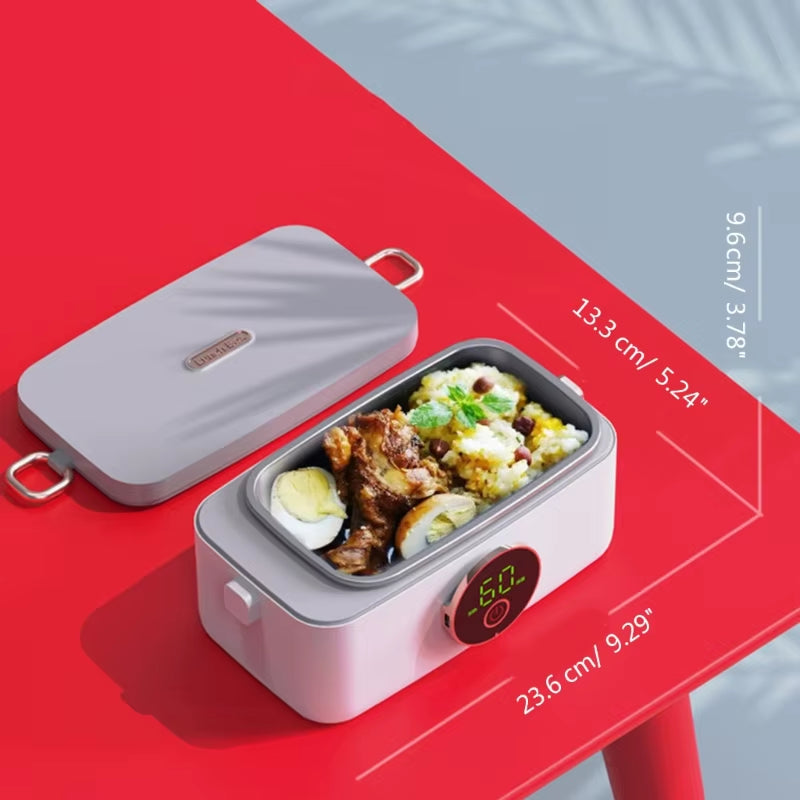 Portable Electric Heating Lunch Box Wireless USB Rechargeable Water-Free Lunch Box 16000Mah Lunch Container Food Warmer