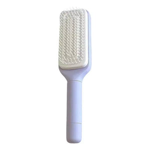 Automatic Cleaning Rotating Lifting Comb Rotate Lifting Self Cleaning Hairbrush Anti-Static Brush Comb Retractable Massage Comb