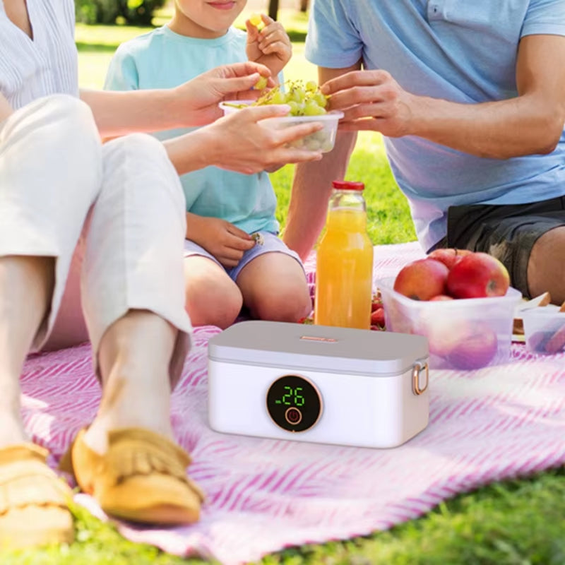 Portable Electric Heating Lunch Box Wireless USB Rechargeable Water-Free Lunch Box 16000Mah Lunch Container Food Warmer