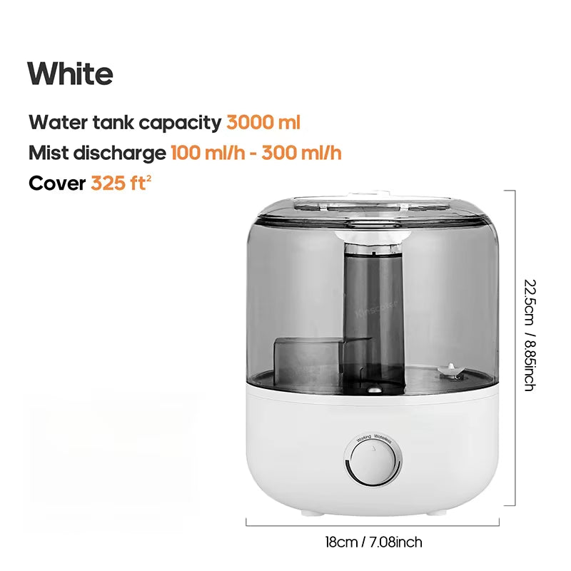 CK2 3L Professional Large Capacity Household Silent Air Humidifier Plant Spray Aroma Diffuser with Remote Control Timer